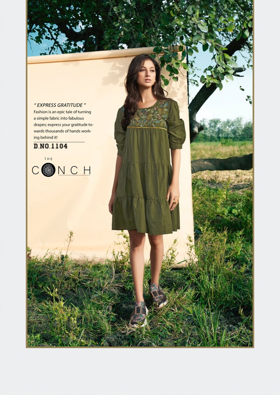 Riya The Conch Fancy Stylish Party Wear Latest Short Kurti Collection